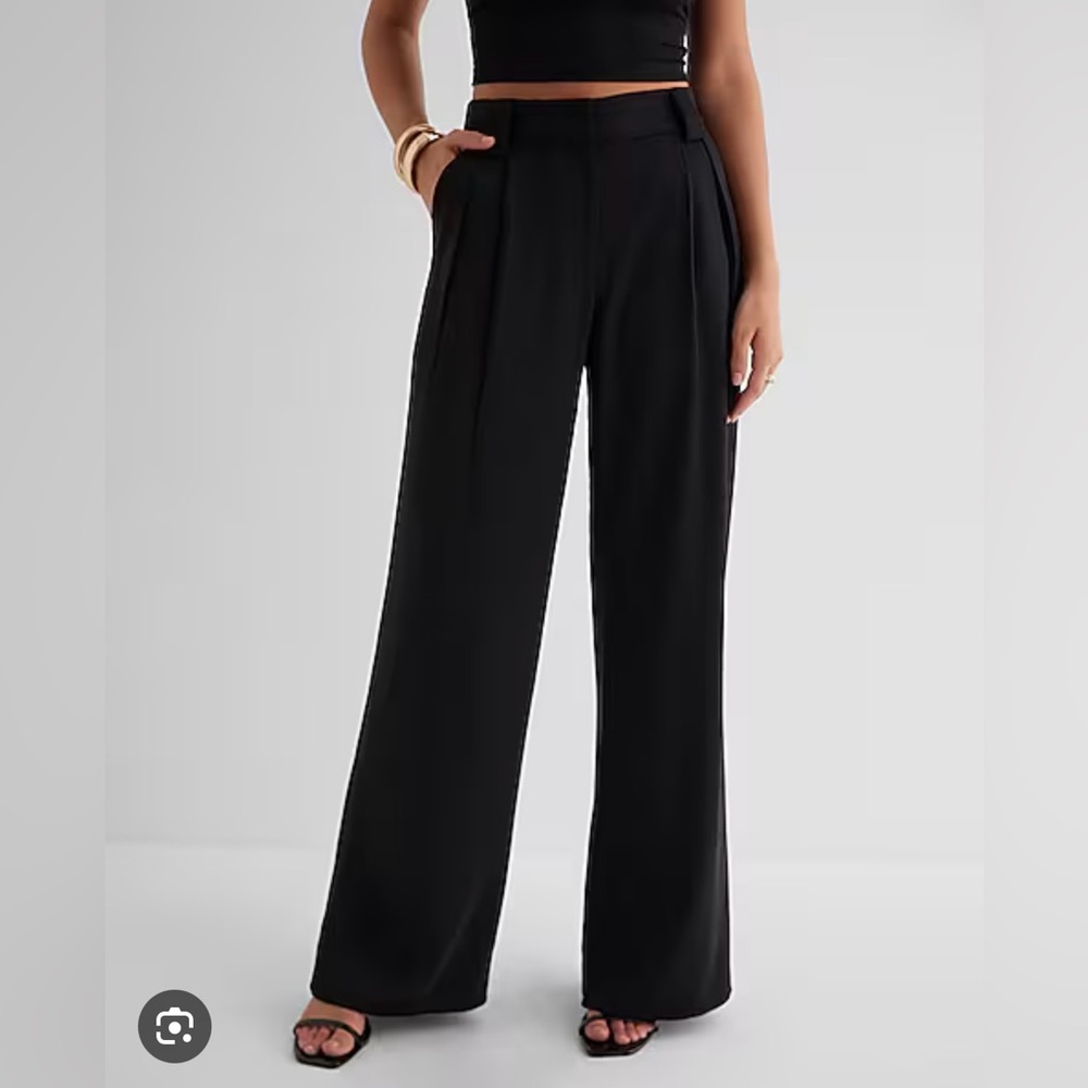 Express Black Wide-Leg Women's Pants